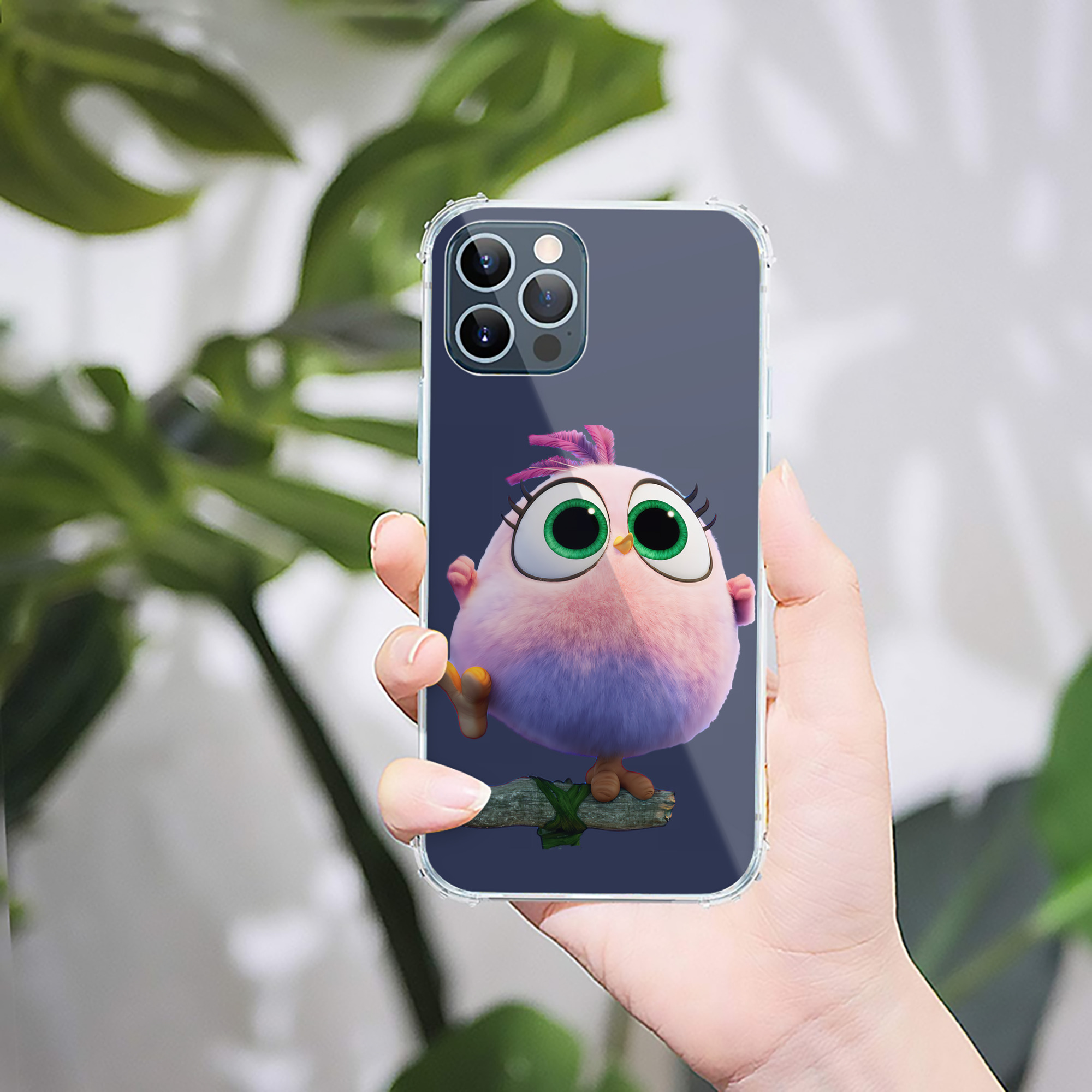 （画像用） Angry Birds アングリーバード 【iPhone 12シリーズ対応】透明スマホケース（クリアソフトケース）